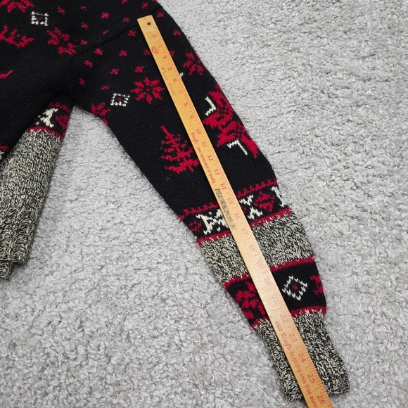 Vintage Polo Ralph Lauren Sweater Mens XL Reindeer Snowflake Hand Knit Wool READ - Picture 12 of 13